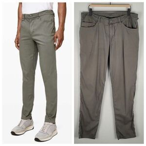 Lululemon Size 33 ABC Pant Slim 34" Dye Washed Grey Sage Gray